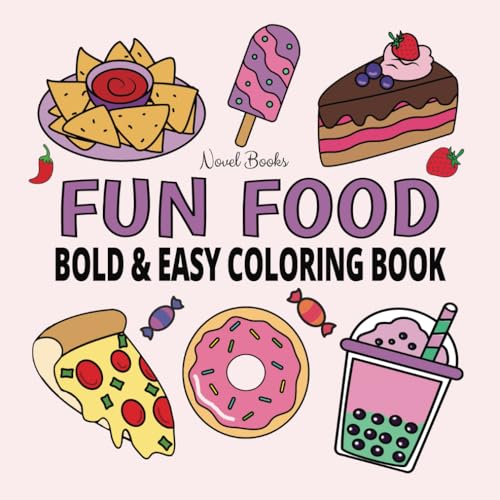 Fun Food Bold & Easy Coloring Book