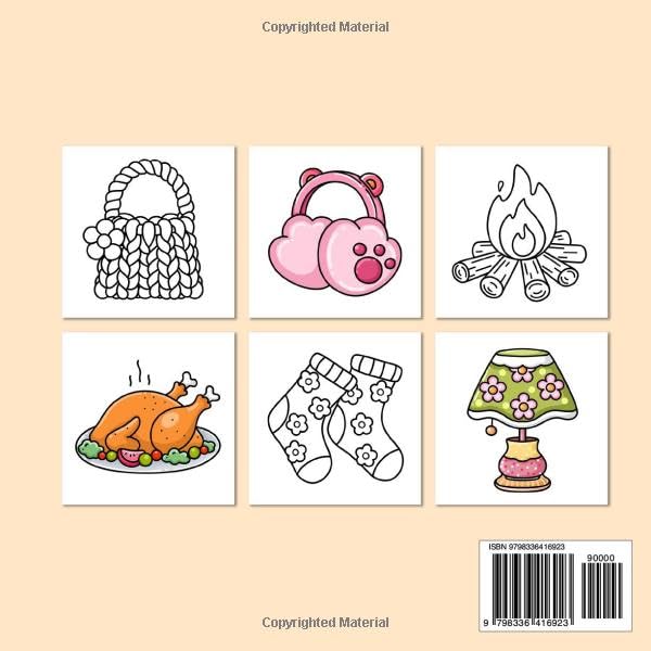 Cozy Vibes Coloring Book for Adults and Teens