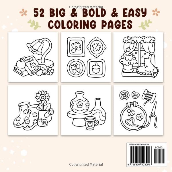 Cozy & Cute Coloring Book for Adults and Teens