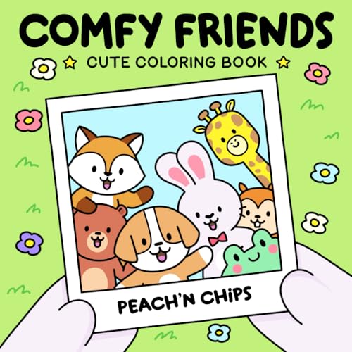 COMFY FRIENDS Cute Coloring Book for Adults and Teens