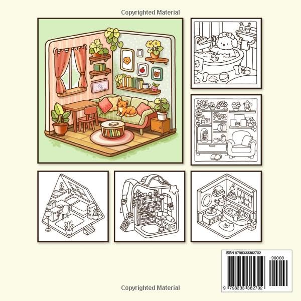 Hygge Corner Coloring Book for Adults and Teens