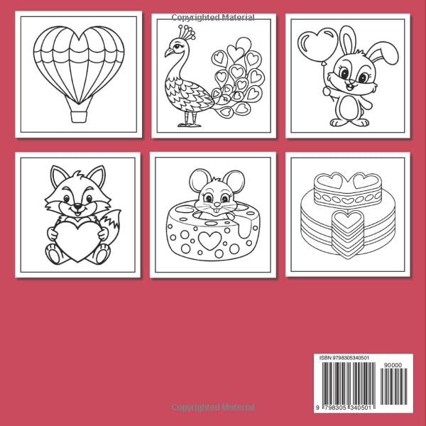 Bold and Easy Valentine's Day Coloring Book