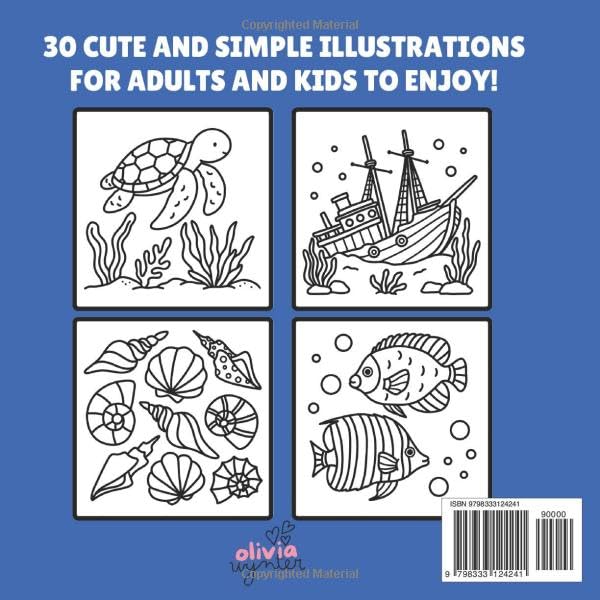 Ocean Wonders Bold and Easy Coloring Book