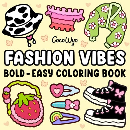 Fashion Vibes Coloring Book for Adults and Teens