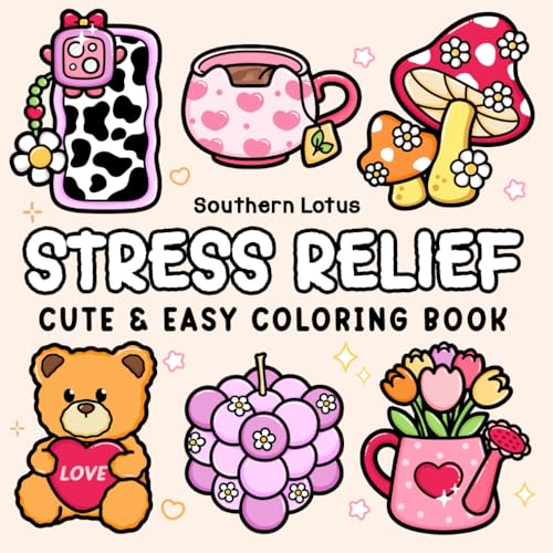 Stress Relief Coloring Book for Adults and Teens