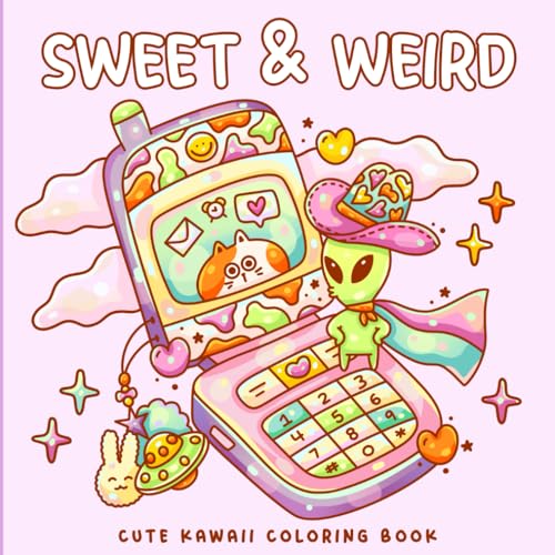 Sweet and Weird Kawaii Cute Coloring Book