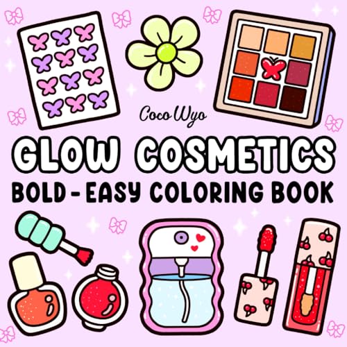 Glow Cosmetics Coloring Book for Adults and Kids