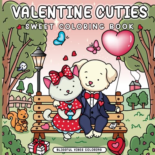 Valentine Cuties Sweet Coloring Book Cozy Valentine's Day