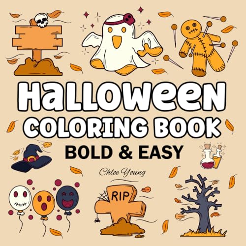 Halloween Coloring Book Bold and Easy