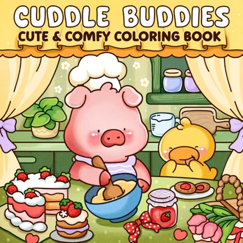 Cuddle Buddies Cute and Calming Coloring Pages