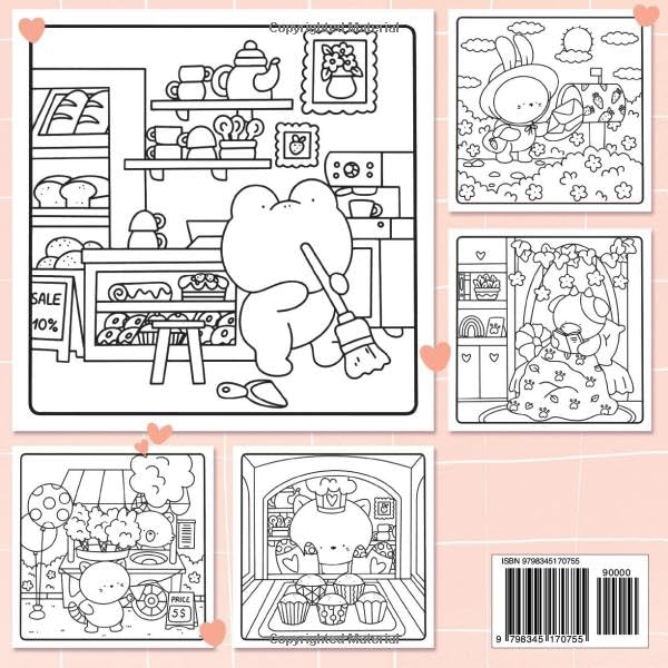 Fuzzy Friends Cute and Comfy Coloring Book