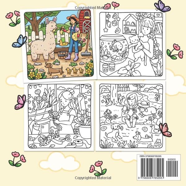 Cozy Girl Life Cute Coloring Book for Adults & Teens