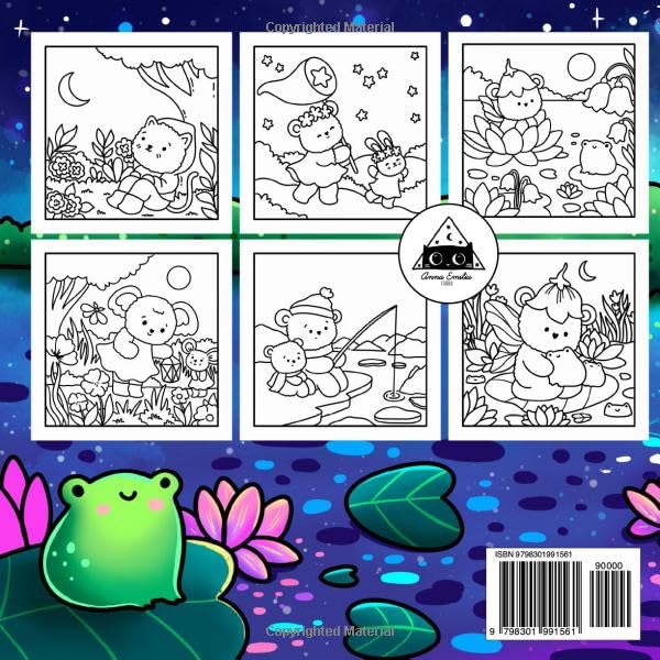 Sweet Night A Hand-Drawn Coloring Book for All Ages