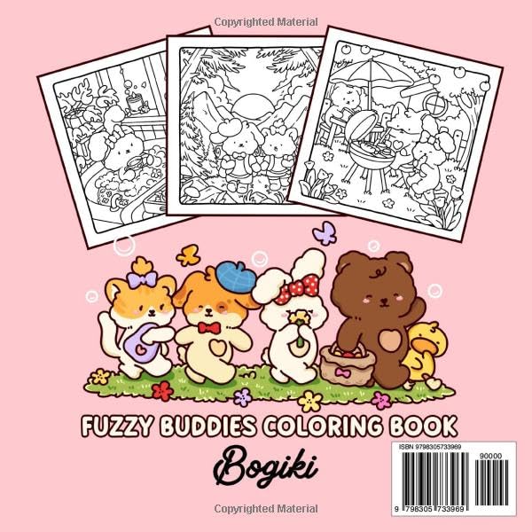 Spring Moments A Coloring Book of Fuzzy Animal Friends