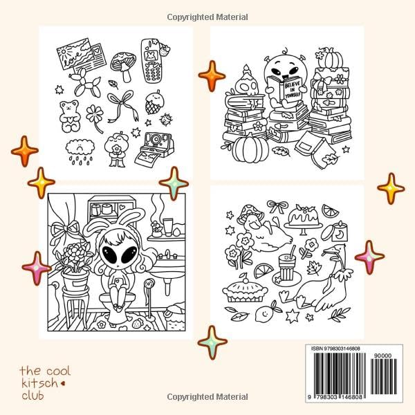 Sweet and Weird Kawaii Cute Coloring Book