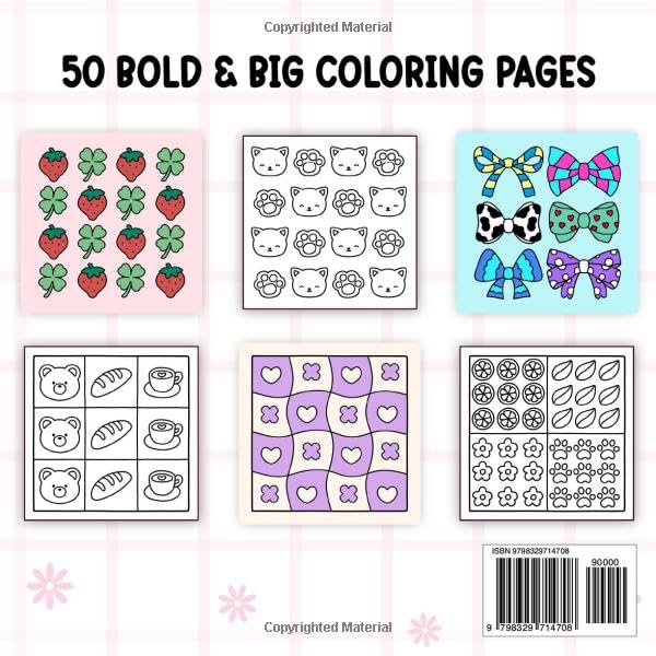 Simple Patterns Coloring Book for Adults and Kids