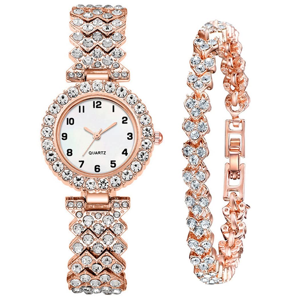 ADSBIAOYE Luxury Women Wrist Watches Crystal Inlay Bracelet Watch