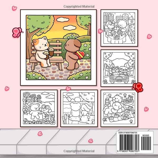 Fuzzy In Love Coloring Book for Adults and Teens