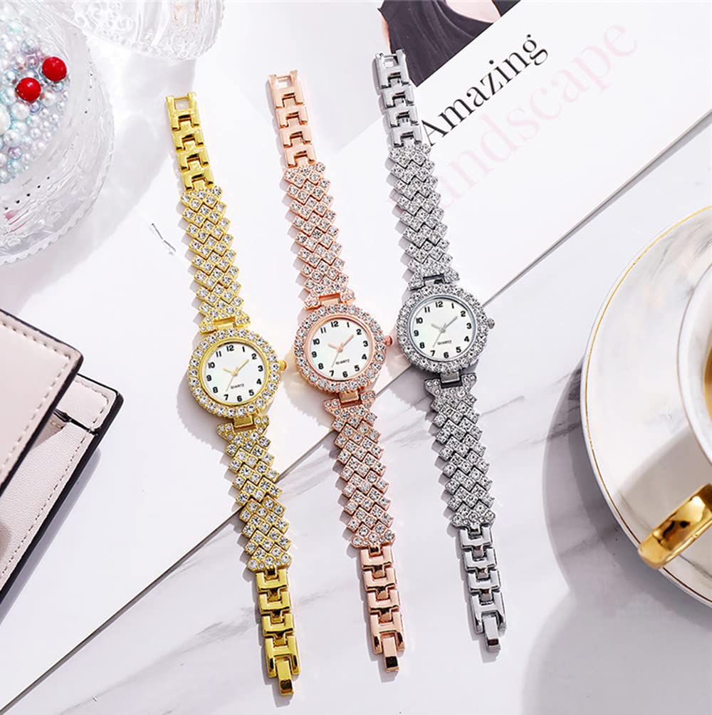 ADSBIAOYE Luxury Women Wrist Watches Crystal Inlay Bracelet Watch