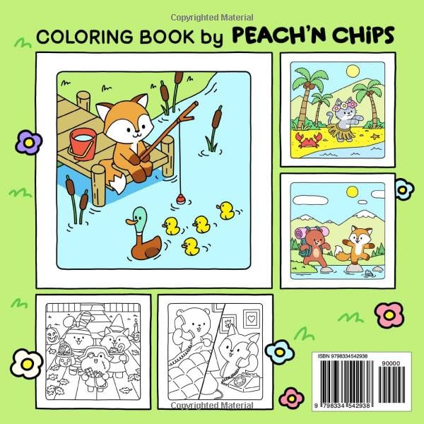 COMFY FRIENDS Cute Coloring Book for Adults and Teens