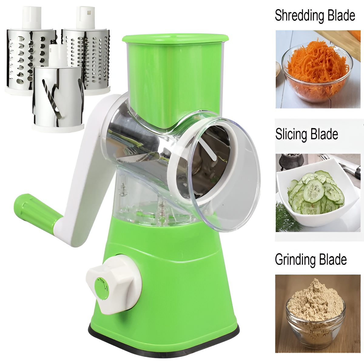 Spin Cutter Table Top Drum Vegetable Cutter With Free Speedy Chopper