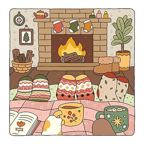 Fuzzy Hygge Coloring