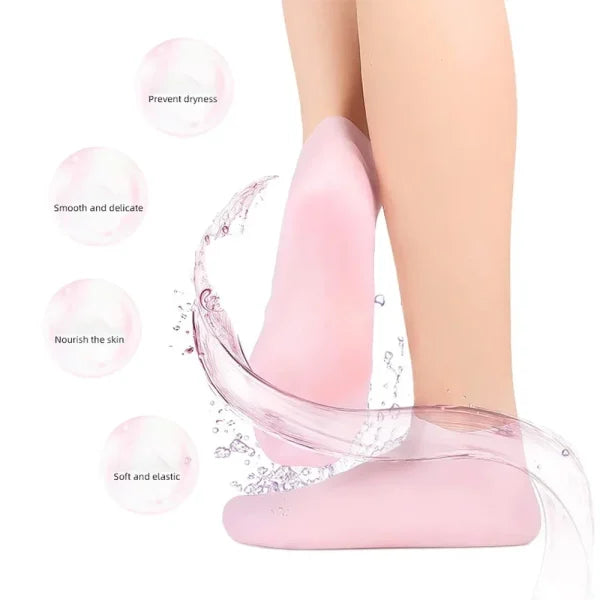 Silicone Moisturizing Gel Heel Socks Cracked Foot Skin Care