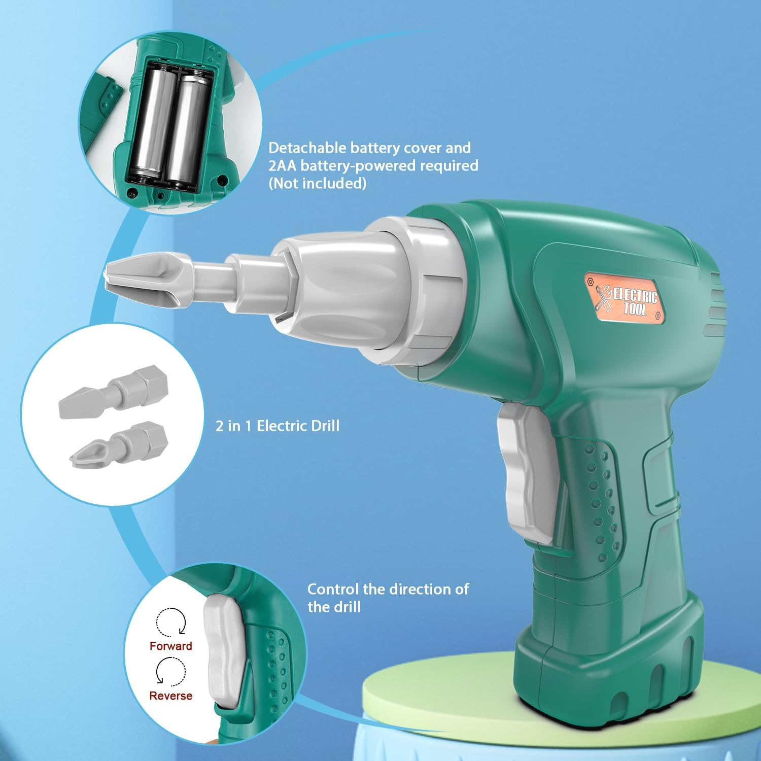 Dreamon Take Apart Dinosaur Toys for Kids with Storage Box Electric Drill DIY Construction Build Set Educational STEM for Boys Girls 3 Years and Up - Image 2
