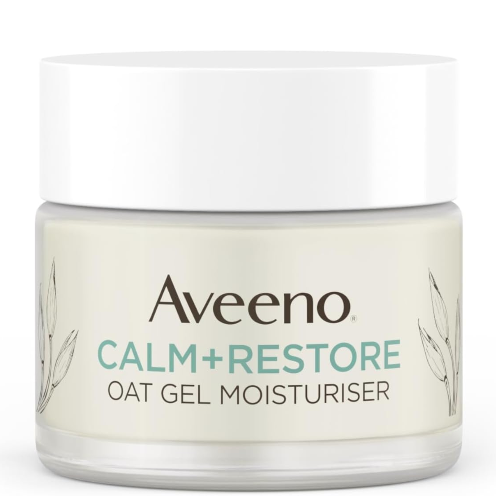Aveeno Face Calm+Restore Oat Gel Moisturiser (1x 50ml), Face Moisturiser to Instantly Soothe and Replenish the Skin's Moisture Barrier, Intensely Nourishing Day Cream, Tested on Sensitive Skin