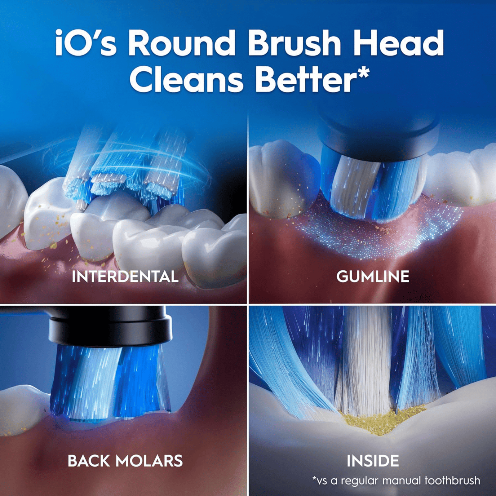 Oral-B iO 3 Matt Black Ultimate Clean Electric Toothbrush, 1 Refill Holder, 1 Charger Pouch, 1 Travel Case, Designed by Braun, Packaging May Vary - Image 9