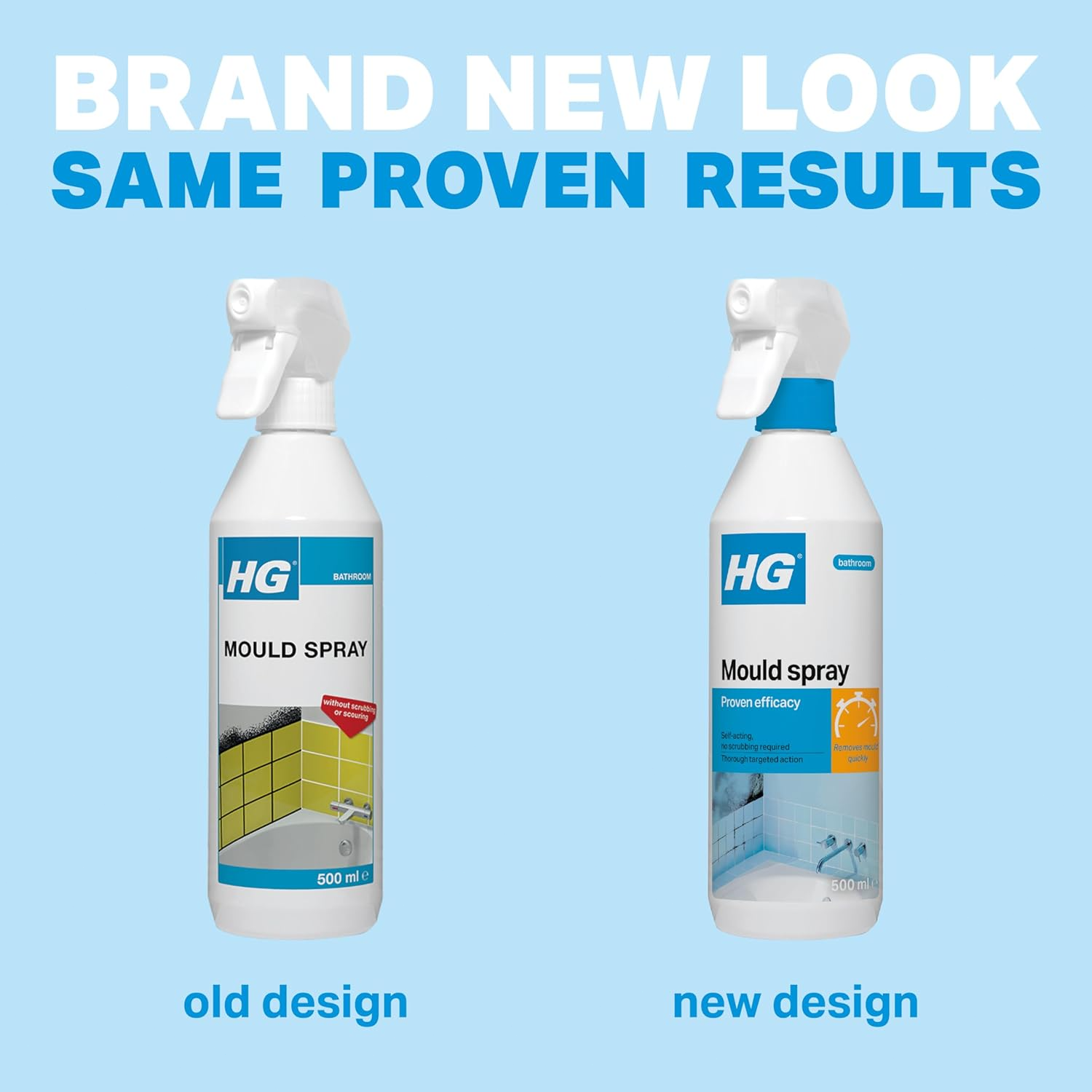 HG Mould Spray – Powerful Black Mould & Mildew Remover for Bathrooms and Kitchens, Quickly Eliminates Stains and Freshens Surfaces - 500ml - Image 7