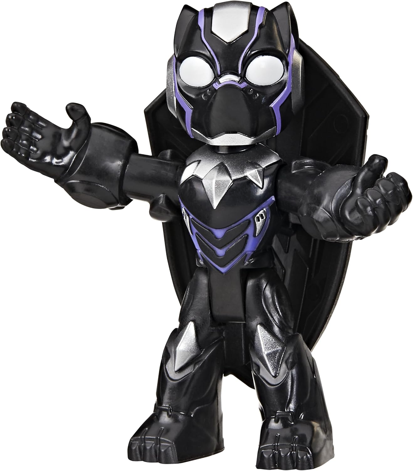 Iron Man and His Awesome Friends Marvel Black Panther Action Figure with Accessory – 7.6 cm (3 Inch) Toy, Ages 3+ - Image 2